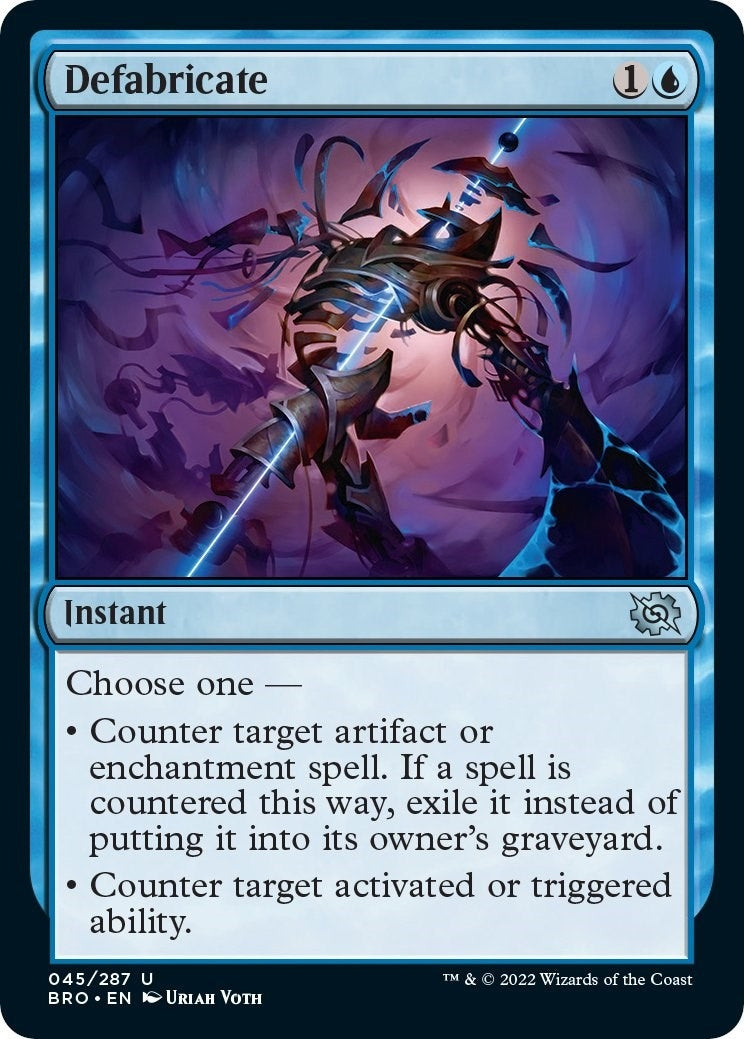 Image for Defabricate (45) (BRO) - Magic: The Gathering