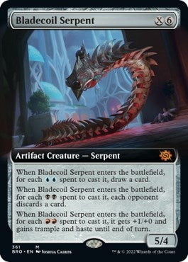 Image for Bladecoil Serpent (Extended Art) (361) (BRO) - Magic: The Gathering