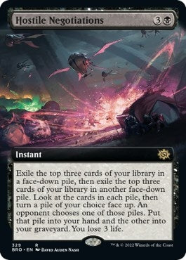 Image for Hostile Negotiations (Extended Art) (329) (BRO) - Magic: The Gathering