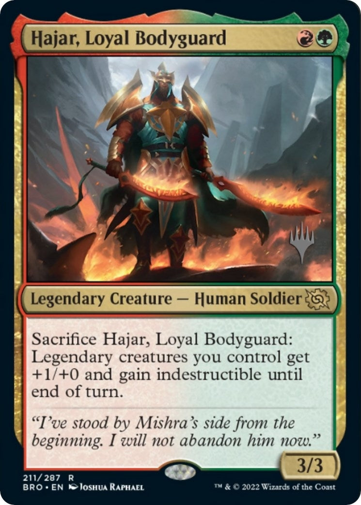 Image for Hajar, Loyal Bodyguard (211) (PPBRO) - Magic: The Gathering