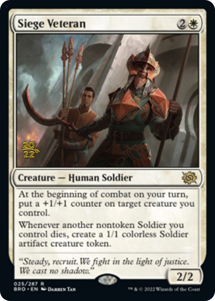 Image for Siege Veteran (25) (PRE) - Magic: The Gathering