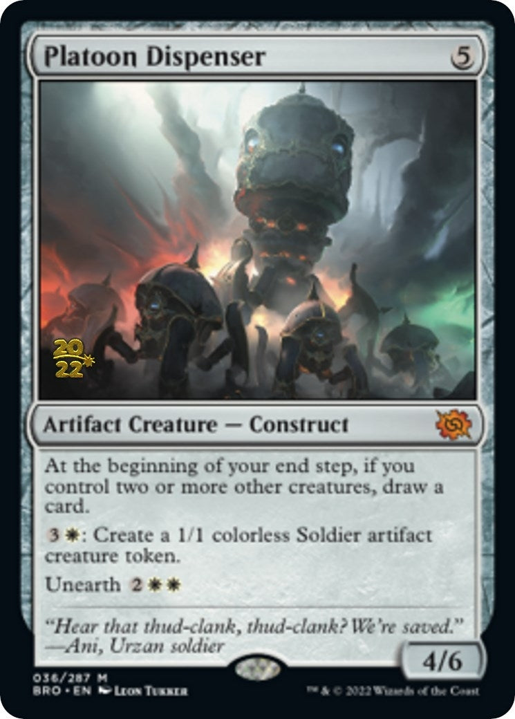 Image for Platoon Dispenser (36) (PRE) - Magic: The Gathering
