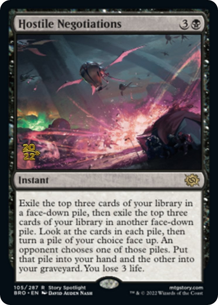 Image for Hostile Negotiations (105) (PRE) - Magic: The Gathering