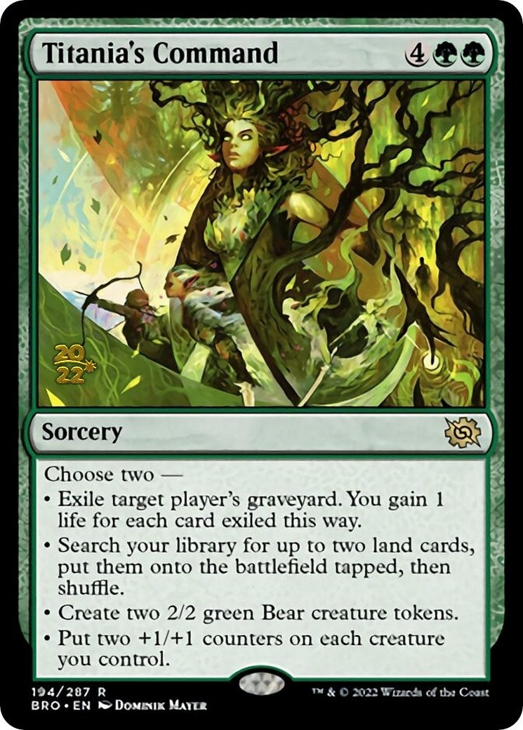 Image for Titania's Command (194) (PRE) - Magic: The Gathering
