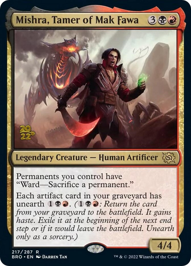 Image for Mishra, Tamer of Mak Fawa (217) (PRE) - Magic: The Gathering
