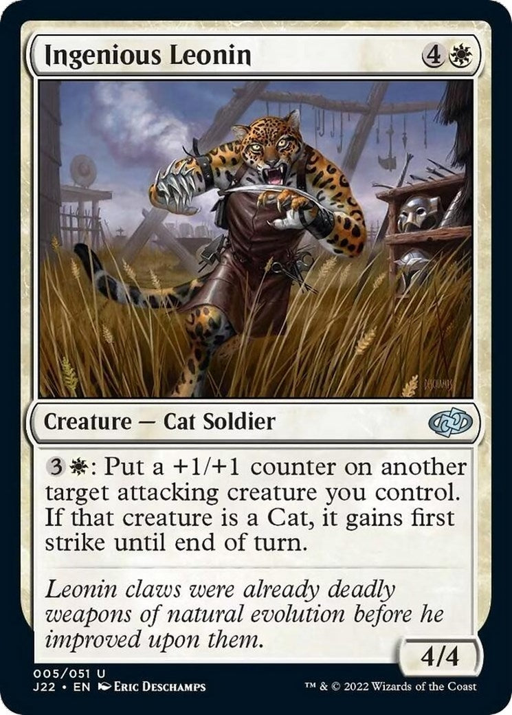 Image for Ingenious Leonin (5) (J22) - Magic: The Gathering