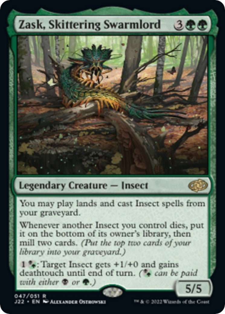 Image for Zask, Skittering Swarmlord (47) (J22) - Magic: The Gathering