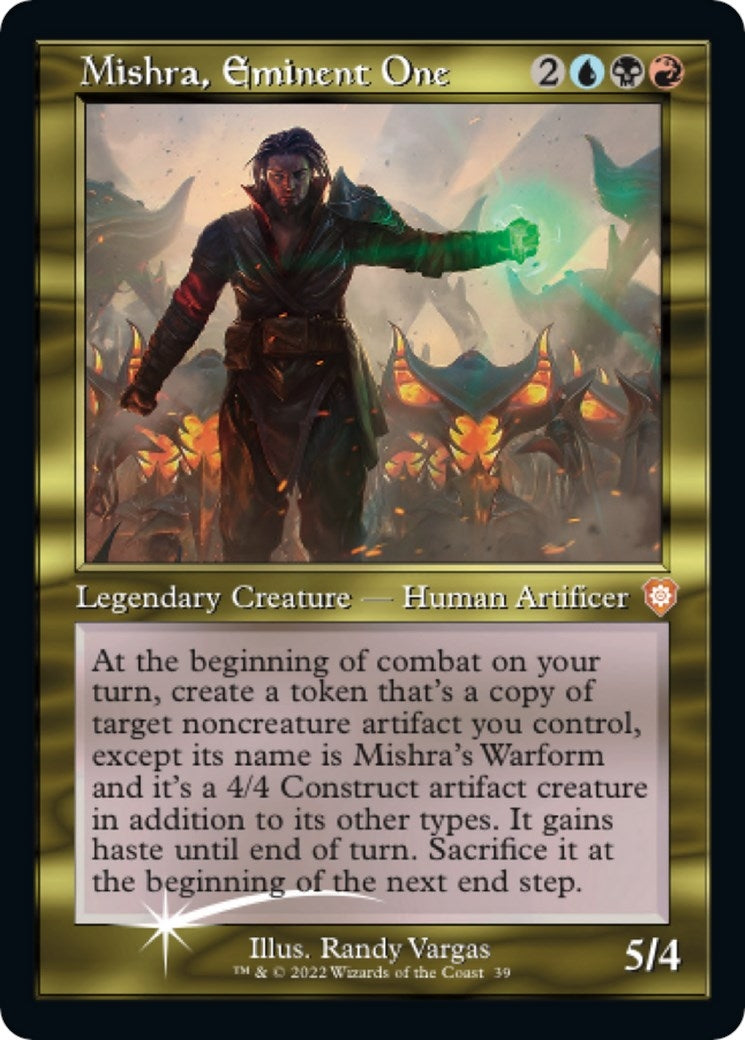 Image for Mishra, Eminent One (Display Commander) - Thick Stock (39) (BRC) - Magic: The Gathering