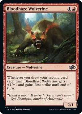 Image for Bloodhaze Wolverine (502) (J22) - Magic: The Gathering