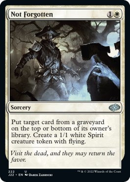 Image for Not Forgotten (222) (J22) - Magic: The Gathering