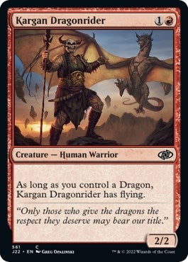 Image for Kargan Dragonrider (561) (J22) - Magic: The Gathering