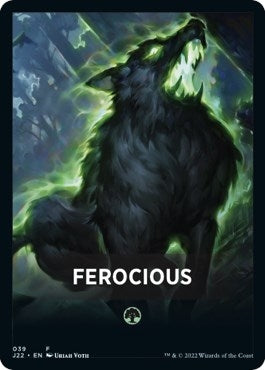Image for Ferocious Theme Card (39) (J22) - Magic: The Gathering