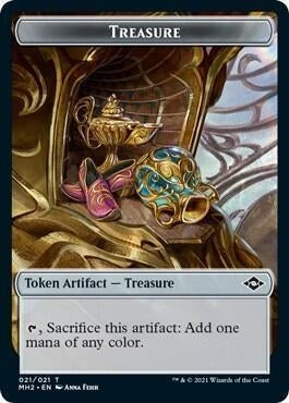 Image for Treasure // Emblem - Daretti Double-sided Token (Secret Lair) (18 // 21) (UMP) - Magic: The Gathering