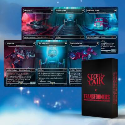 Secret Lair Transformers Optimus Prime vs. Megatron