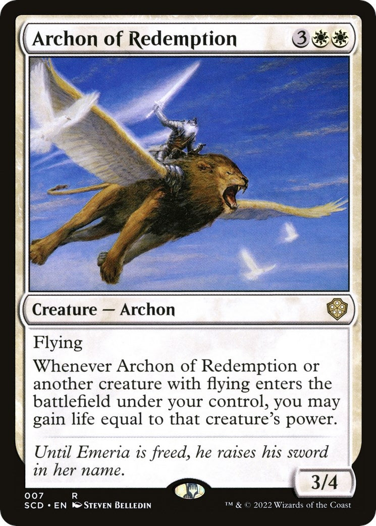 Image for Archon of Redemption (7) (SCD) - Magic: The Gathering