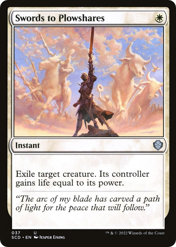 Image for Swords to Plowshares (37) (SCD) - Magic: The Gathering