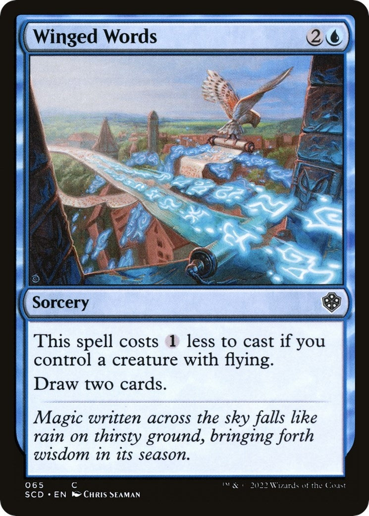 Image for Winged Words (65) (SCD) - Magic: The Gathering