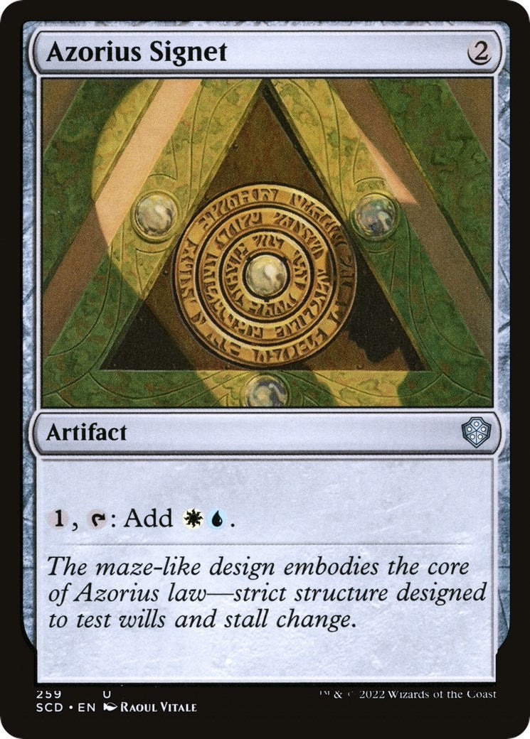 Image for Azorius Signet (259) (SCD) - Magic: The Gathering