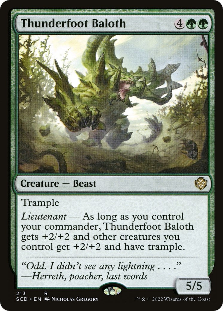 Image for Thunderfoot Baloth (213) (SCD) - Magic: The Gathering
