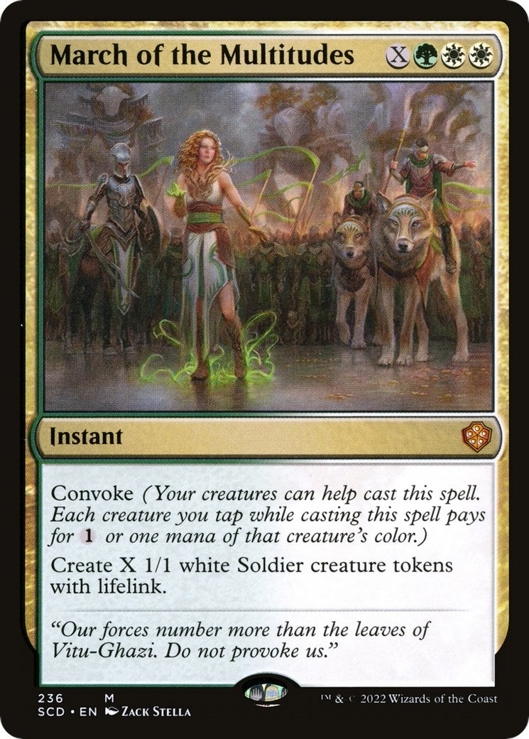 Image for March of the Multitudes (236) (SCD) - Magic: The Gathering
