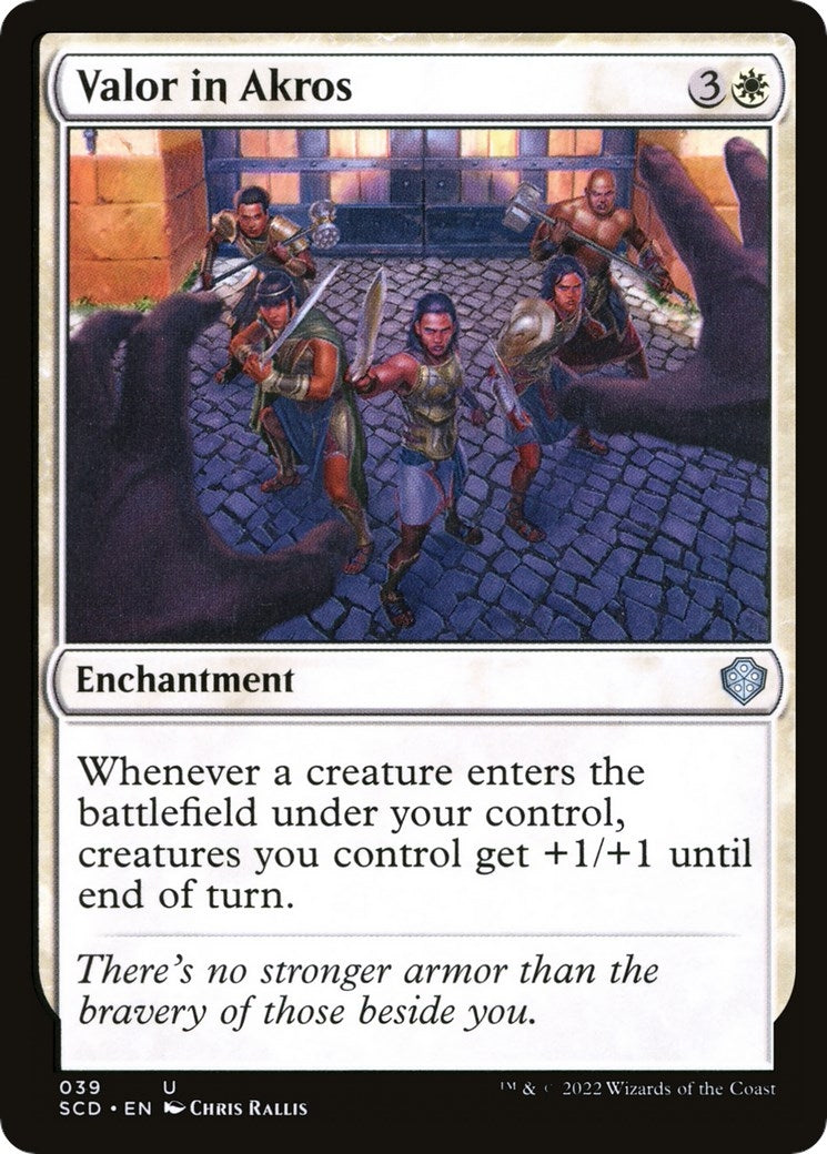 Image for Valor in Akros (39) (SCD) - Magic: The Gathering