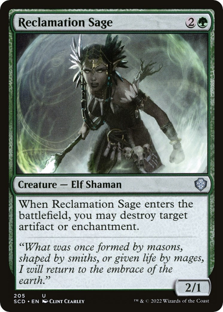 Image for Reclamation Sage (205) (SCD) - Magic: The Gathering