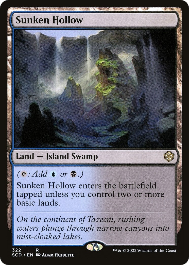 Image for Sunken Hollow (322) (SCD) - Magic: The Gathering