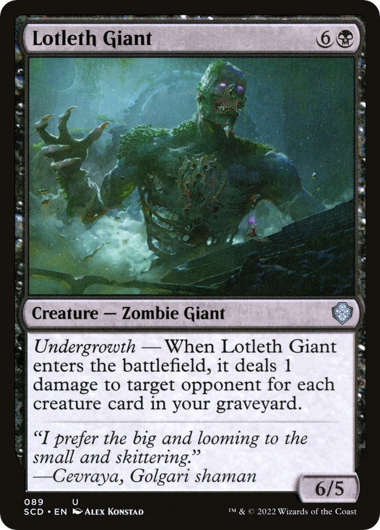 Image for Lotleth Giant (89) (SCD) - Magic: The Gathering