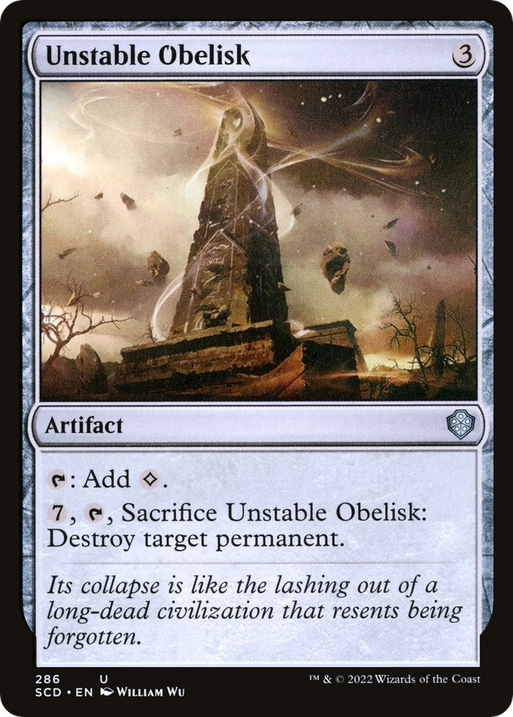 Image for Unstable Obelisk (286) (SCD) - Magic: The Gathering