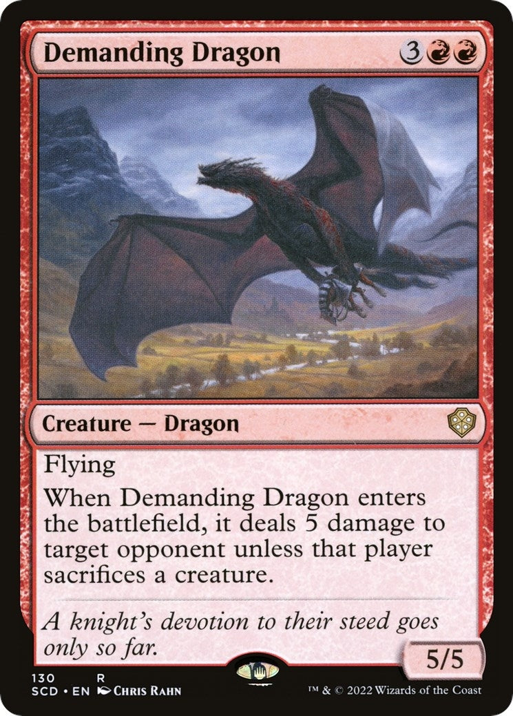 Image for Demanding Dragon (130) (SCD) - Magic: The Gathering