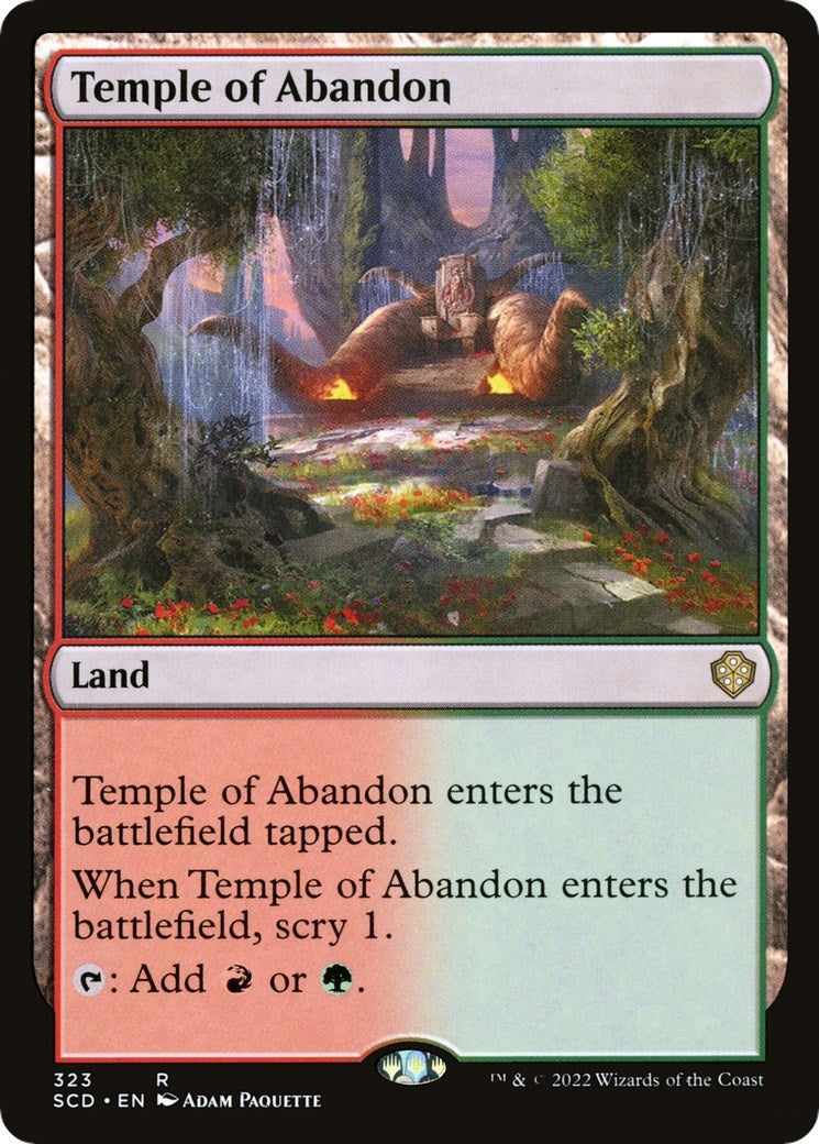 Image for Temple of Abandon (323) (SCD) - Magic: The Gathering