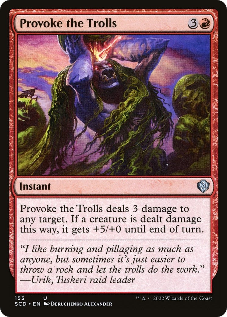 Image for Provoke the Trolls (153) (SCD) - Magic: The Gathering