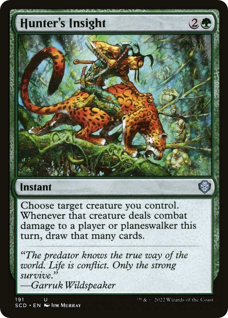 Image for Hunter's Insight (191) (SCD) - Magic: The Gathering