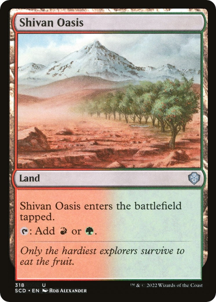Image for Shivan Oasis (318) (SCD) - Magic: The Gathering