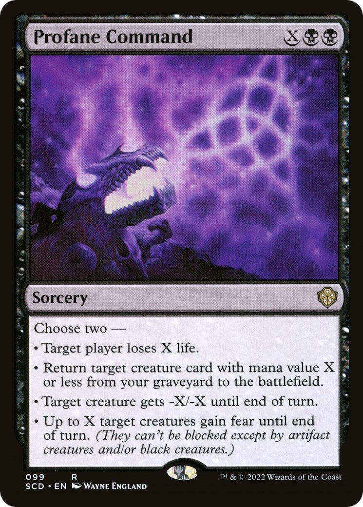 Image for Profane Command (99) (SCD) - Magic: The Gathering