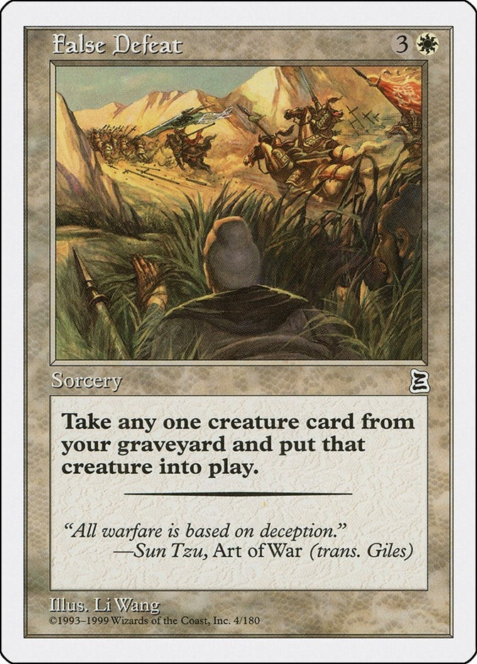 Image for False Defeat (4) (PTK) - Magic: The Gathering