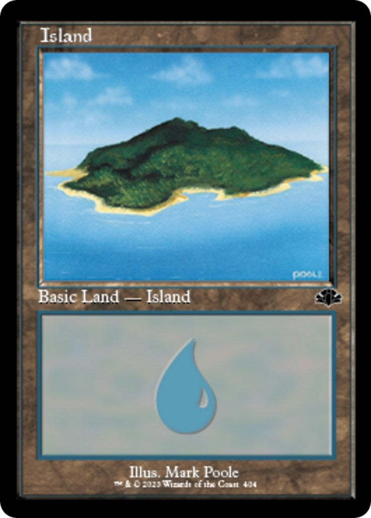 Image for Island (404) (Retro Frame) (404) (DMR) - Magic: The Gathering