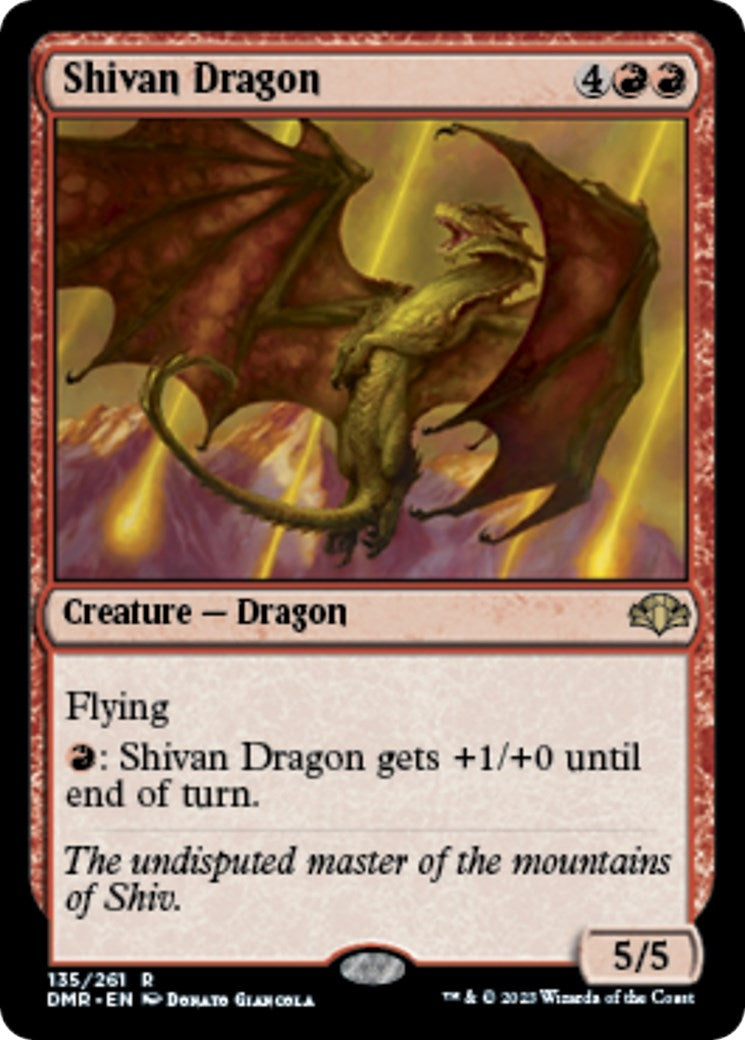 Image for Shivan Dragon (135) (DMR) - Magic: The Gathering