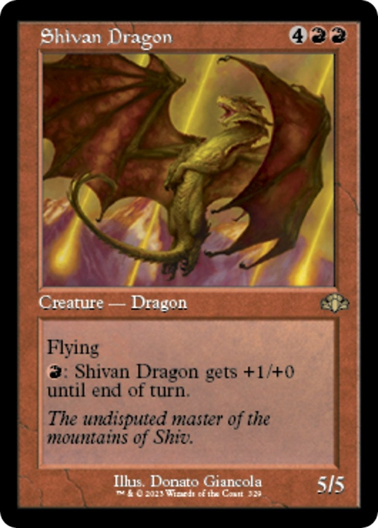 Image for Shivan Dragon (Retro Frame) (329) (DMR) - Magic: The Gathering
