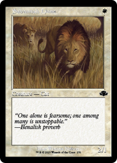 Savannah Lions (Retro Frame) (270) (DMR)
