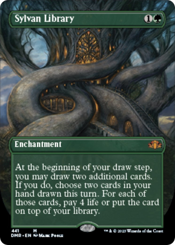 Image for Sylvan Library (Borderless) (441) (DMR) - Magic: The Gathering