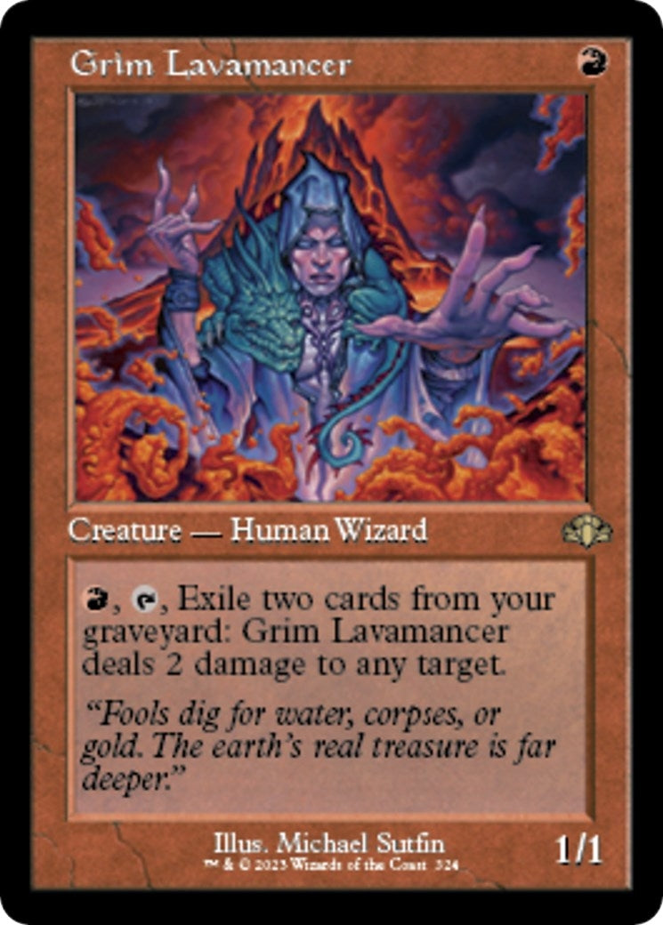 Image for Grim Lavamancer (Retro Frame) (324) (DMR) - Magic: The Gathering