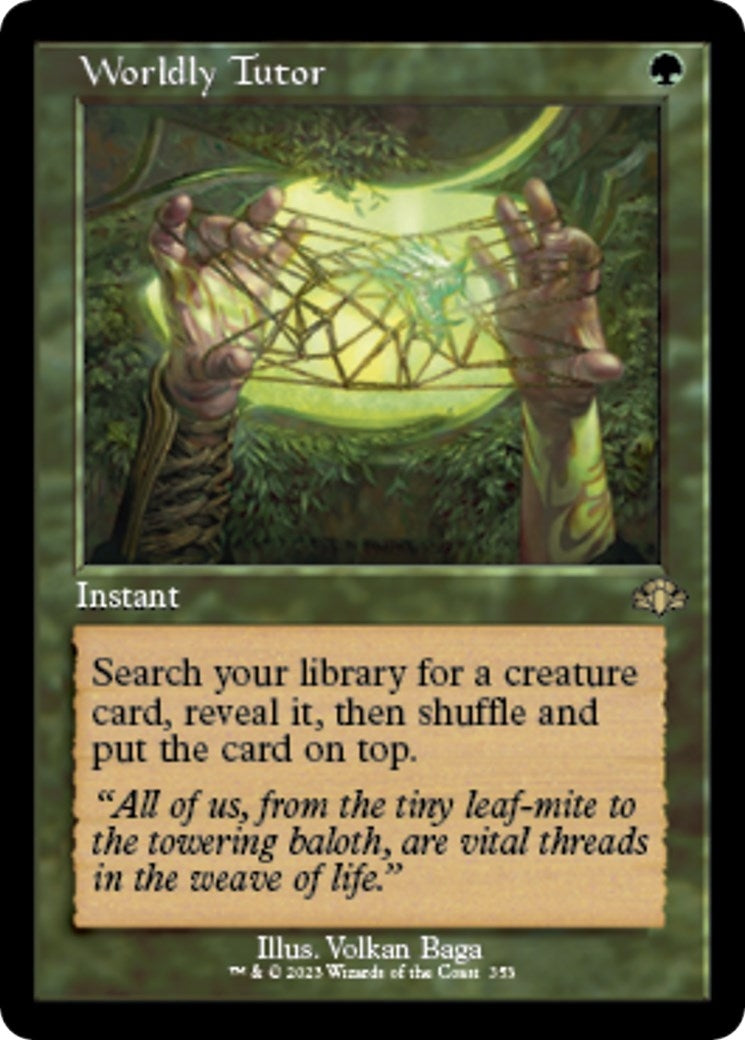 Image for Worldly Tutor (Retro Frame) (353) (DMR) - Magic: The Gathering
