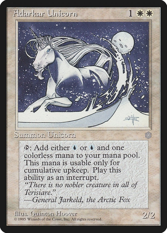Image for Adarkar Unicorn (ICE) - Magic: The Gathering