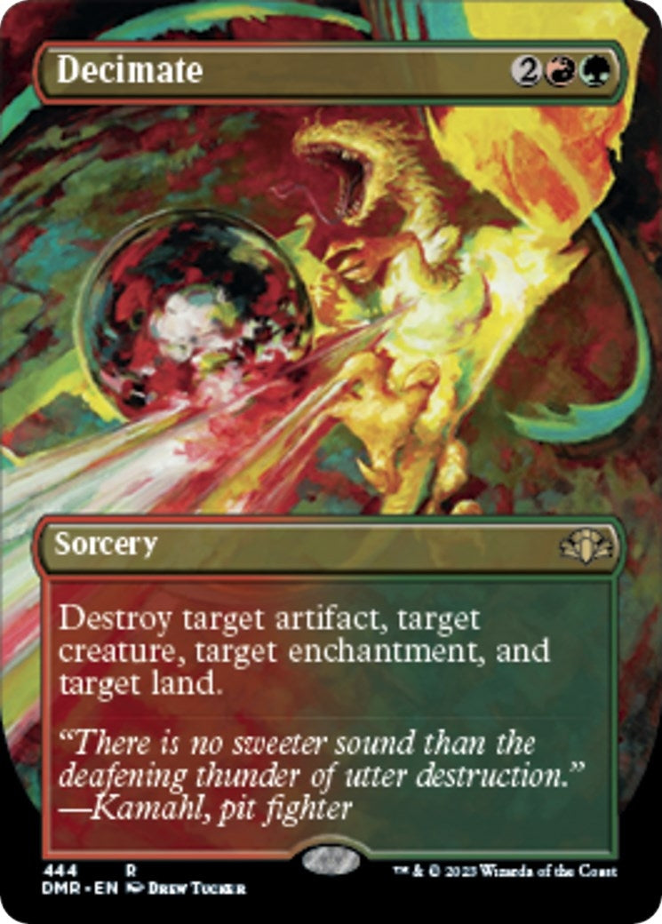 Image for Decimate (Borderless) (444) (DMR) - Magic: The Gathering