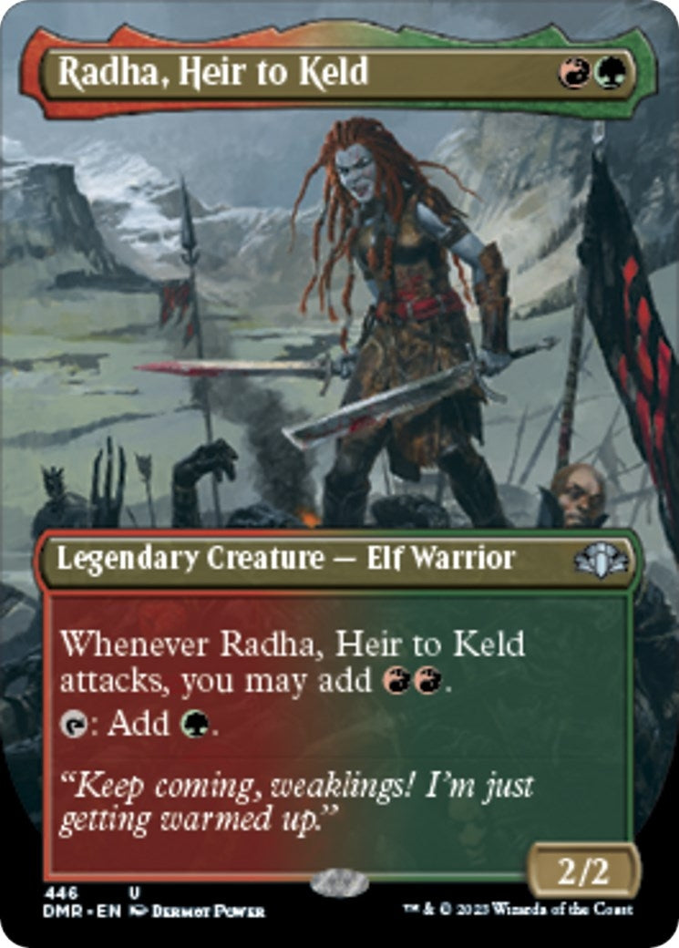 Image for Radha, Heir to Keld (Borderless) (446) (DMR) - Magic: The Gathering