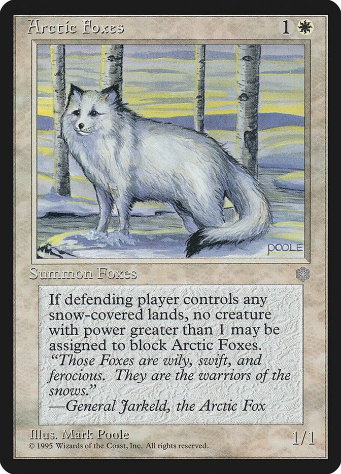 Image for Arctic Foxes (ICE) - Magic: The Gathering