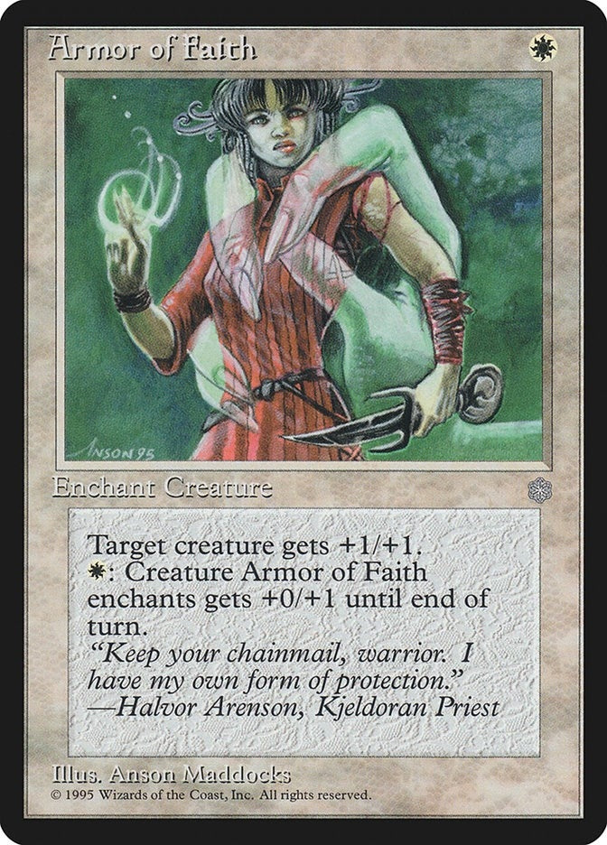 Image for Armor of Faith (ICE) - Magic: The Gathering
