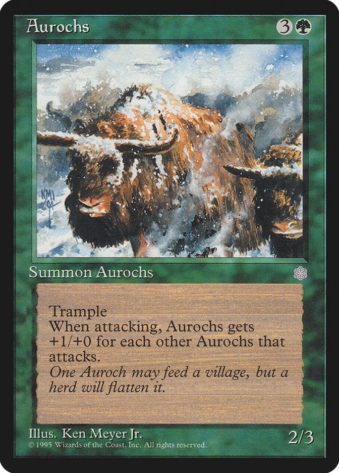 Image for Aurochs (ICE) - Magic: The Gathering