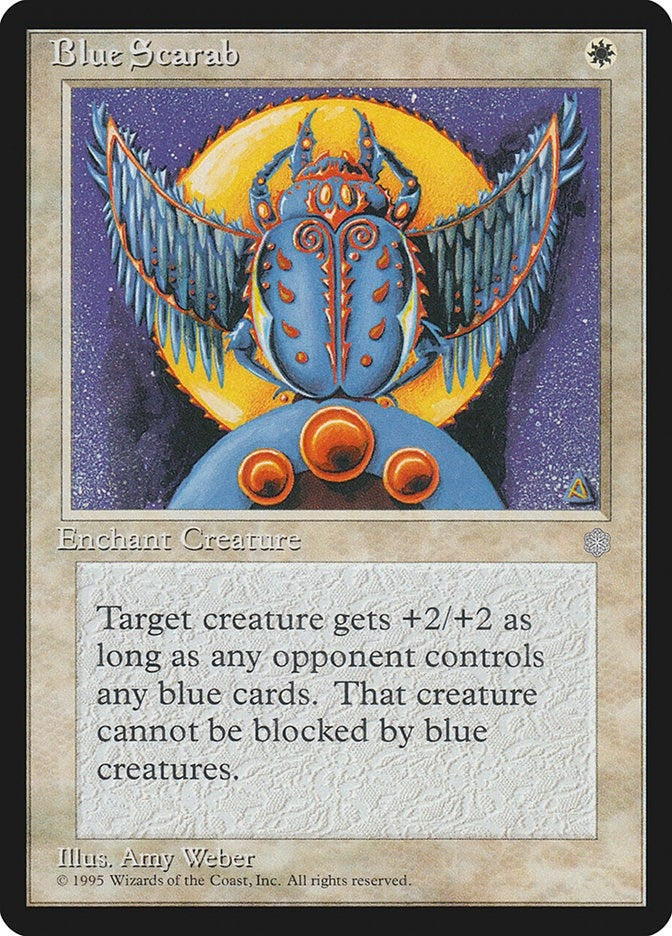 Image for Blue Scarab (ICE) - Magic: The Gathering